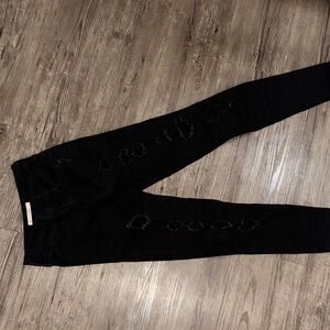 Black Levi Distressed Women Jeans